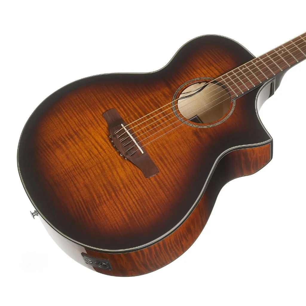 Ibanez AEWC400 Amber Sunburst High Gloss Acoustic Guitar