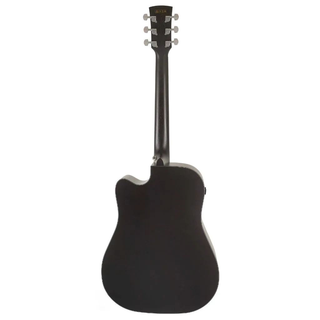 Ibanez AW1040CE Acoutics Guitar All Solid - Weathered Black Open Pore