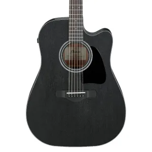 Ibanez AW1040CE Acoutics Guitar All Solid - Weathered Black Open Pore