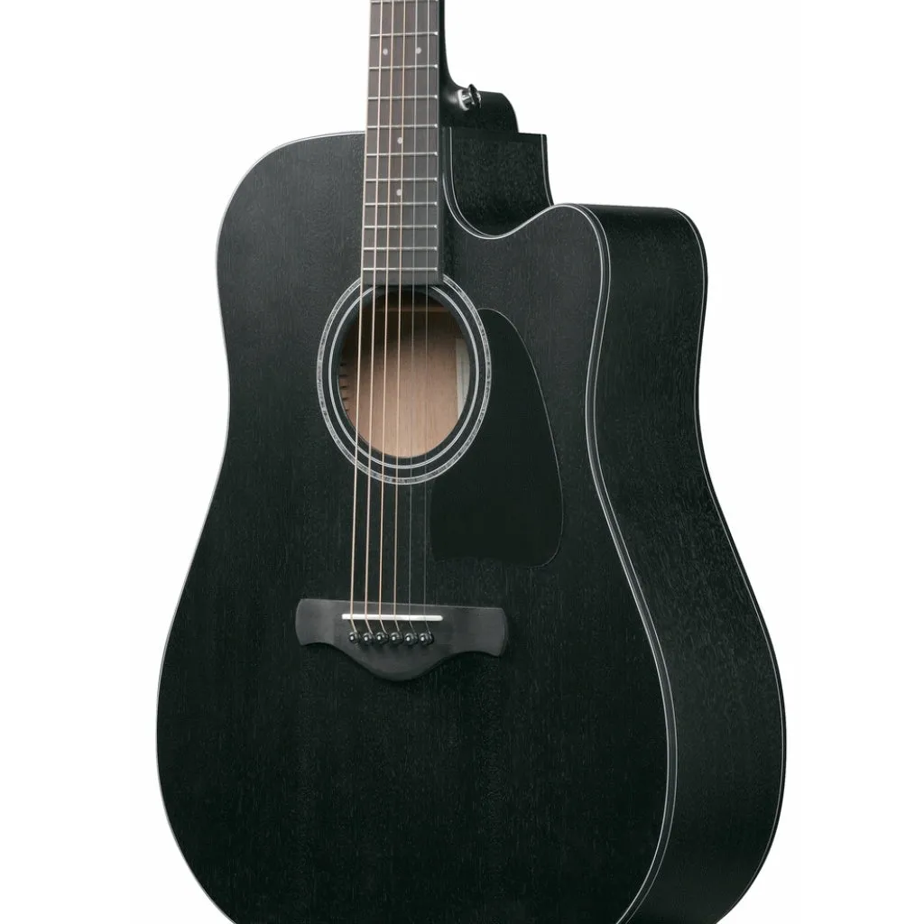 Ibanez AW1040CE Acoutics Guitar All Solid - Weathered Black Open Pore