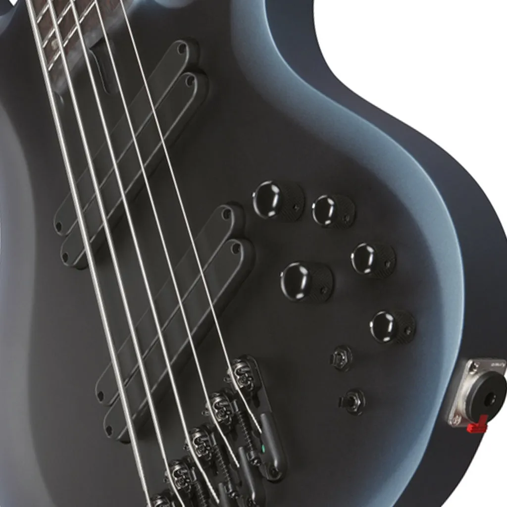 Ibanez BTB605MS Midnight Arctic Ocean Matte 5 String Electric Bass with Case
