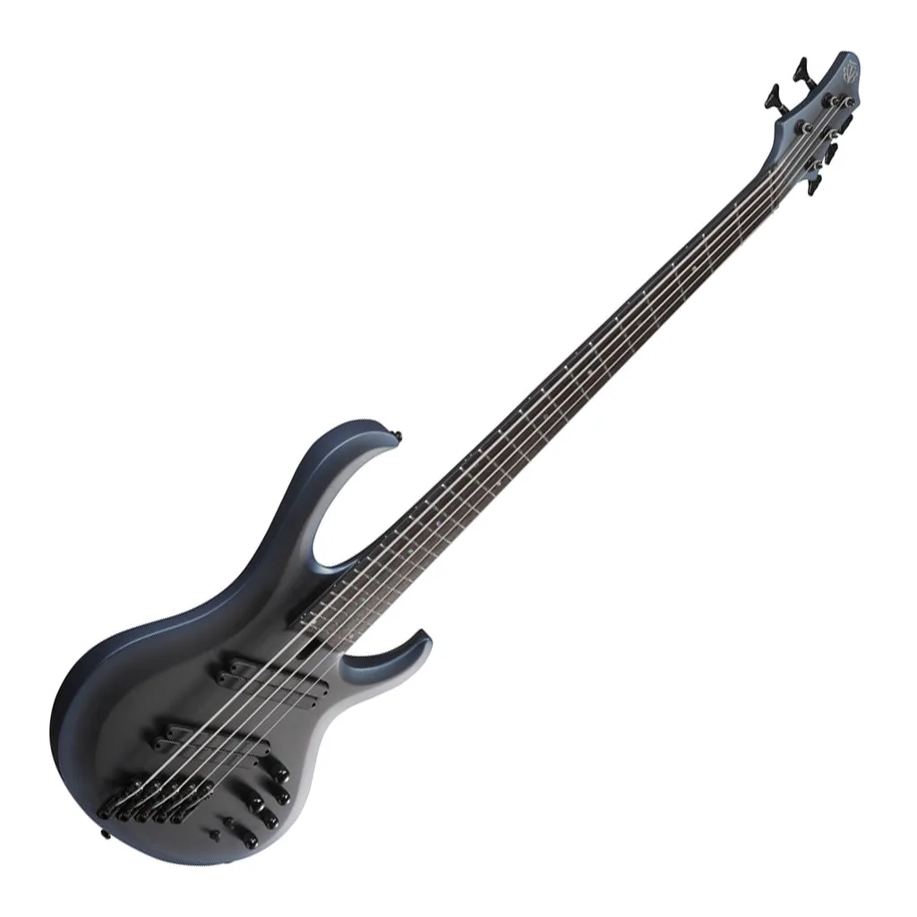 Ibanez BTB605MS Midnight Arctic Ocean Matte 5 String Electric Bass with Case