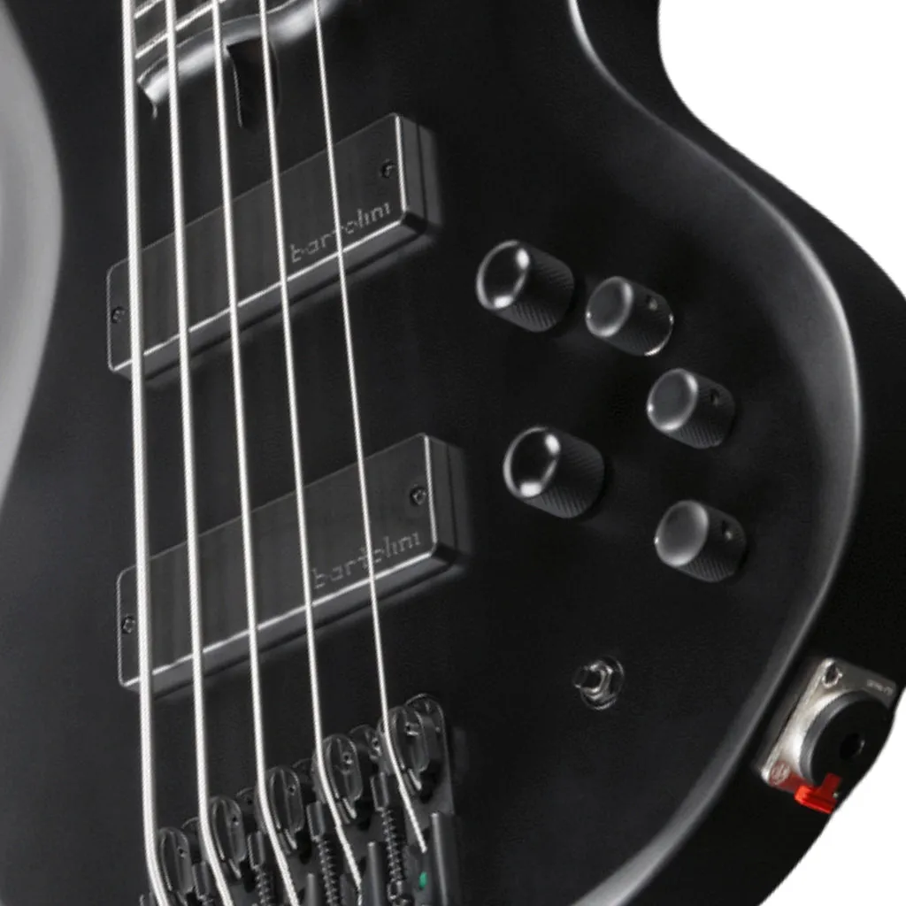 Ibanez - BTB625EX 5 String Electric Bass - Black Flat