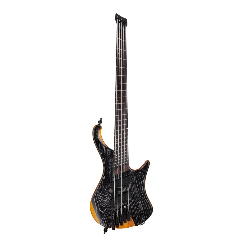 Ibanez EHB1135MS Silver Wave Black Low Gloss 5 String Electric Bass with Gig bag
