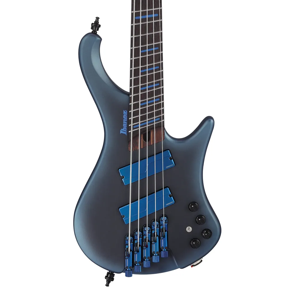 Ibanez EHB5MSBSP Midnight Arctic Ocean Matte 5 String Electric Bass with Gig bag