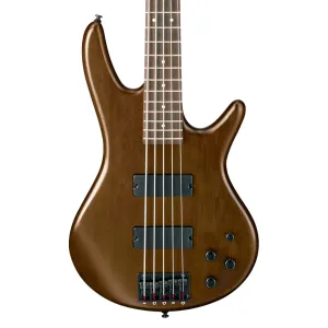 Ibanez GSR205B Gio Electric 5-String Bass, Walnut Flat