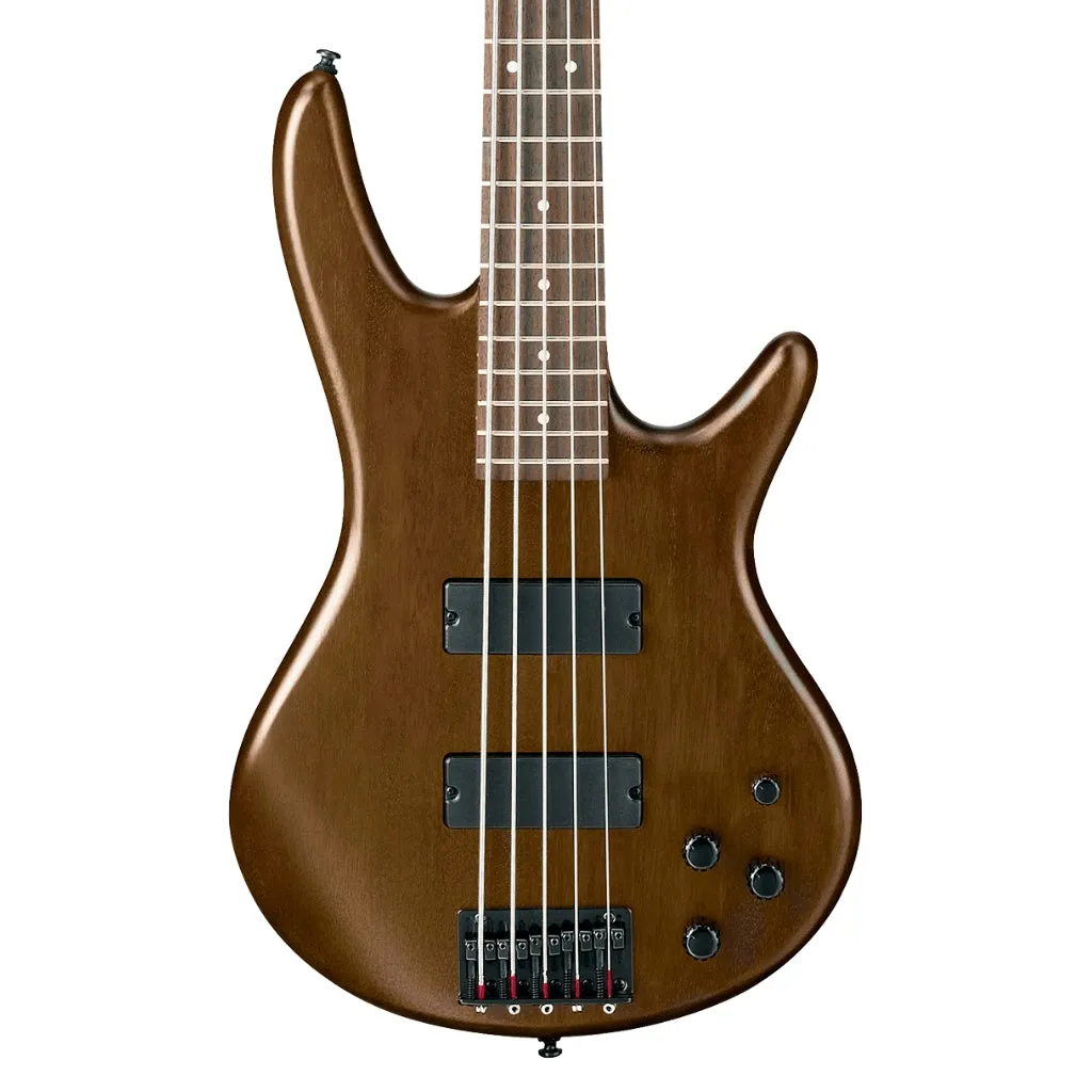 Ibanez GSR205B Gio Electric 5-String Bass, Walnut Flat