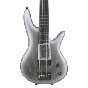 Ibanez GWB25THSWF 5 String Electric Bass Guitar Silver Wave Burst Flat