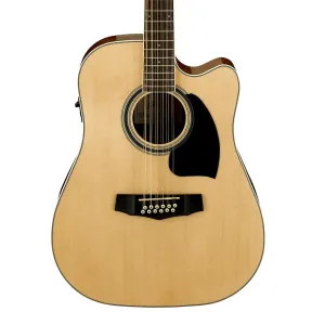 Ibanez PF1512ECE 12 String Acoustic - Natural High Gloss