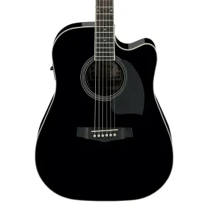 Ibanez PF15ECE Acoustic Guitar - Black High Gloss