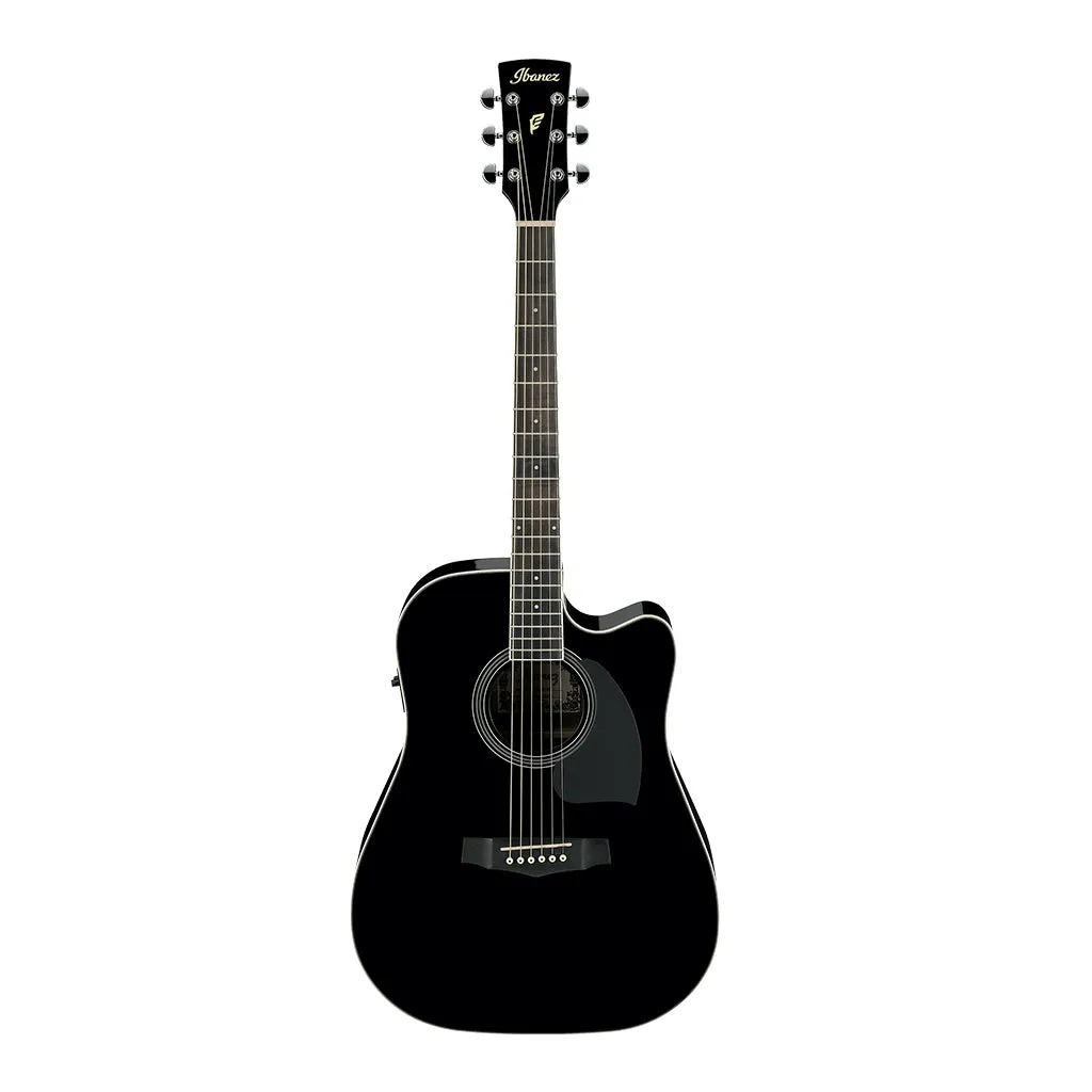 Ibanez PF15ECE Acoustic Guitar - Black High Gloss