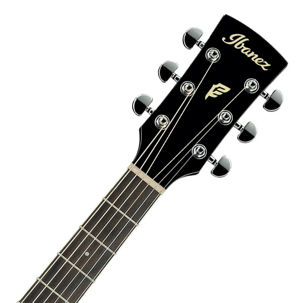 Ibanez PF15ECE Acoustic Guitar - Black High Gloss