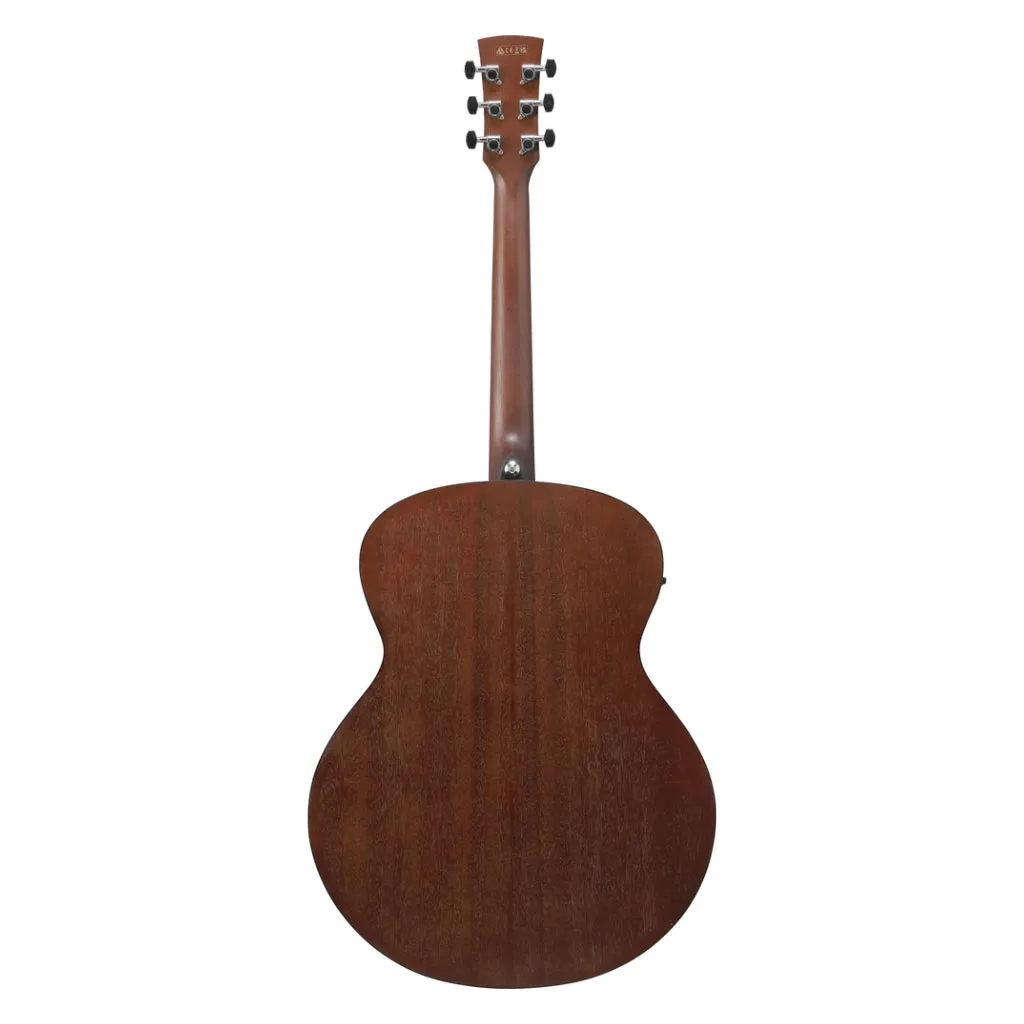 Ibanez PJ50E Open Pore Vintage Amber Sunburst Top, Open Pore Natural Back and Sides Acoustic Guitar