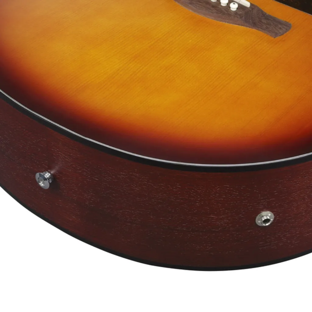 Ibanez PJ50E Open Pore Vintage Amber Sunburst Top, Open Pore Natural Back and Sides Acoustic Guitar