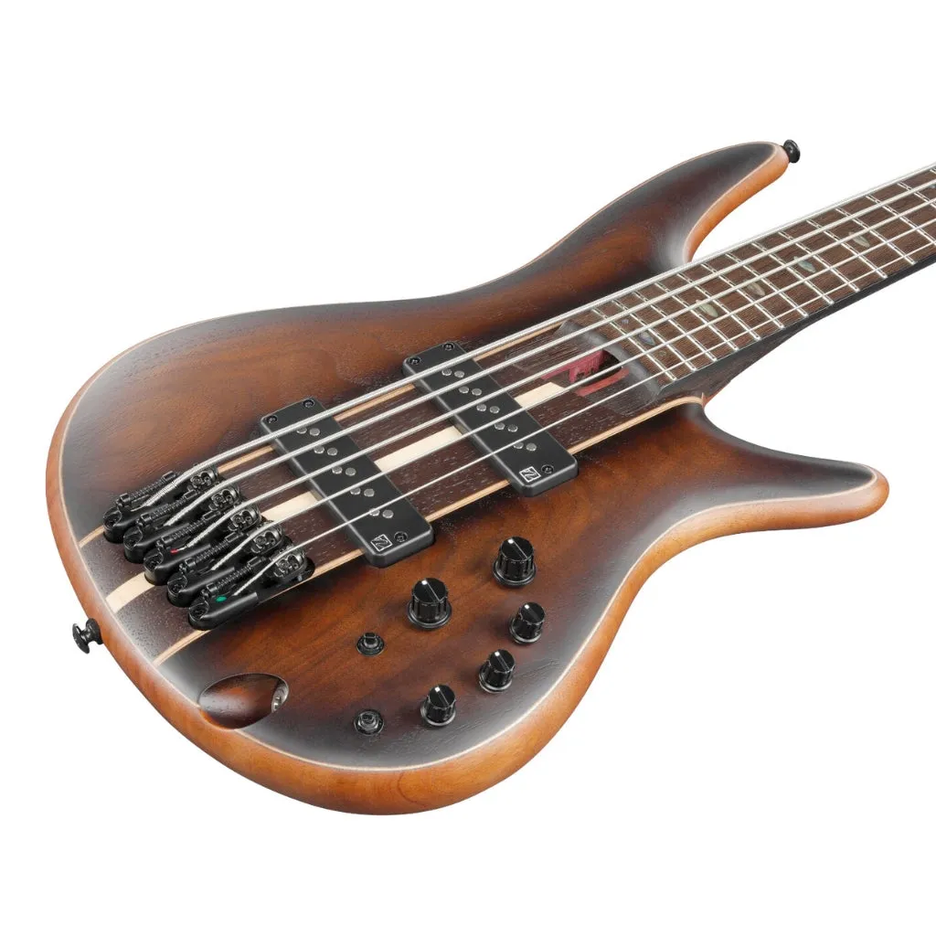 Ibanez SR1355B 5 String Premium Bass With Bag - Dual Mocha Burst Flat