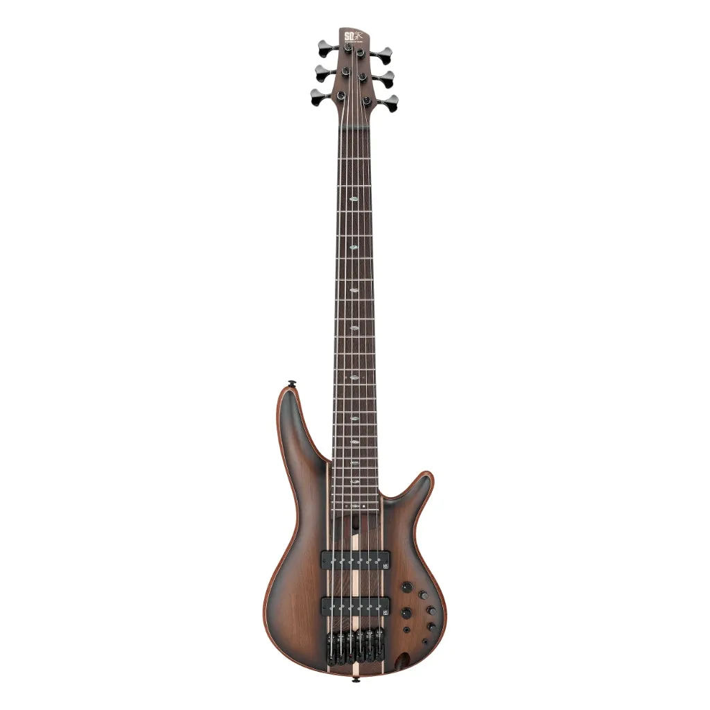 Ibanez SR1356B 6 String Premium Bass With Bag - Dual Mocha Burst Flat
