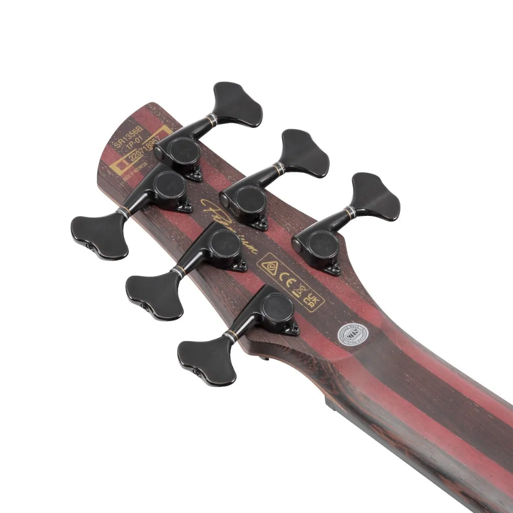 Ibanez SR1356B 6 String Premium Bass With Bag - Dual Mocha Burst Flat