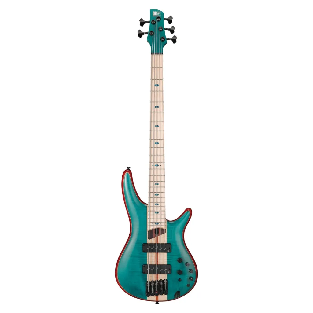 Ibanez SR1425BCGL 5 String Electric Bass Guitar Caribbean Green Low Gloss