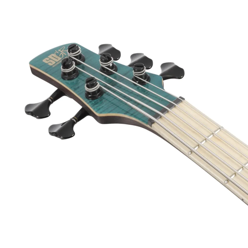 Ibanez SR1425BCGL 5 String Electric Bass Guitar Caribbean Green Low Gloss