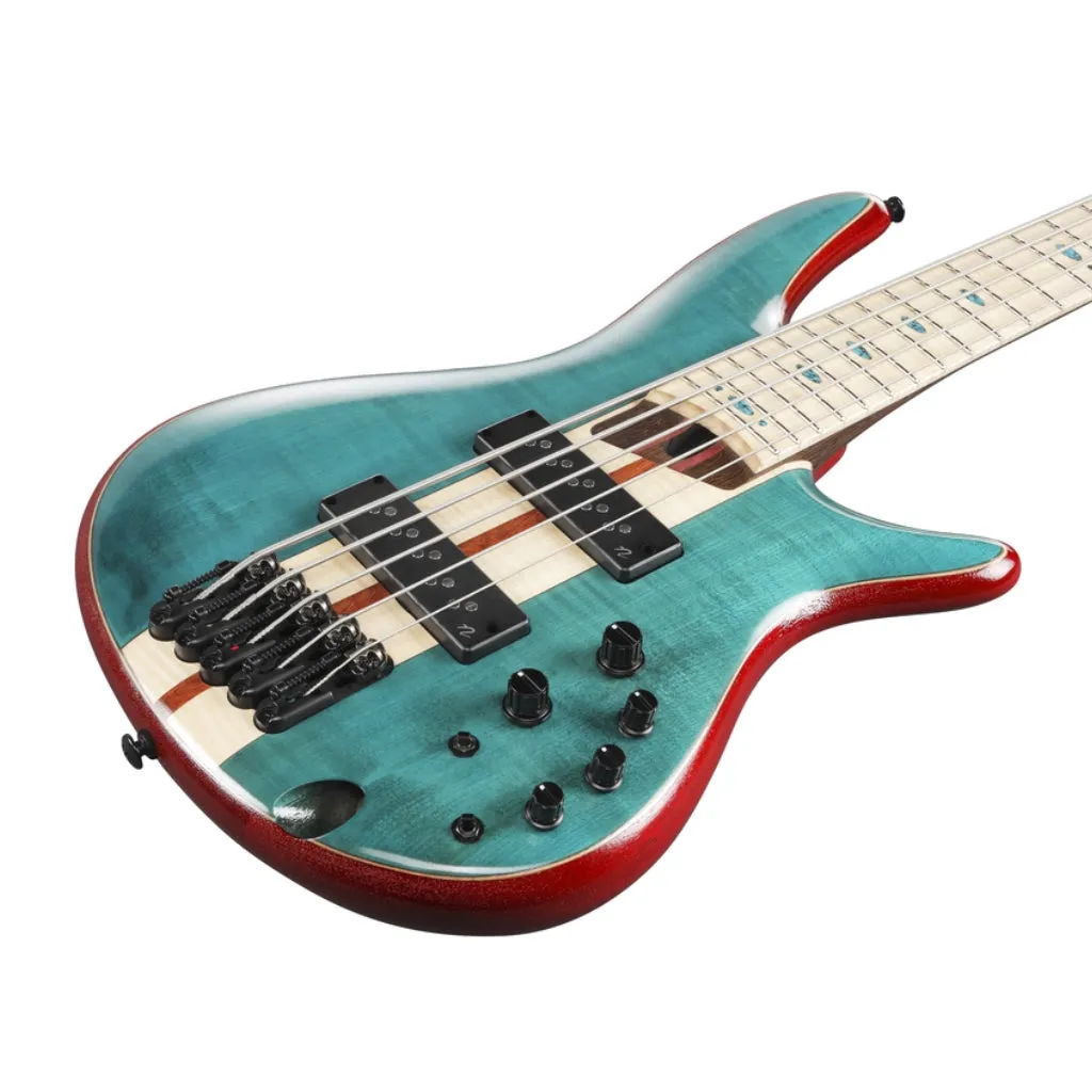 Ibanez SR1425BCGL 5 String Electric Bass Guitar Caribbean Green Low Gloss