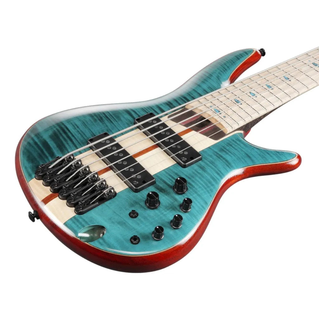 Ibanez SR1426BCGL 6 String Electric Bass Guitar Caribbean Green Low Gloss