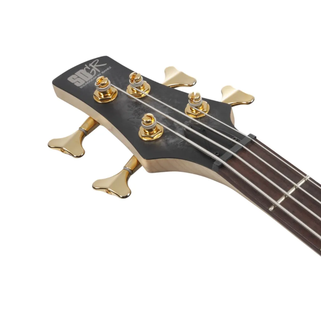 Ibanez SR300EDXBZM 4 String Electric Bass Guitar Black Ice Frozen Matte