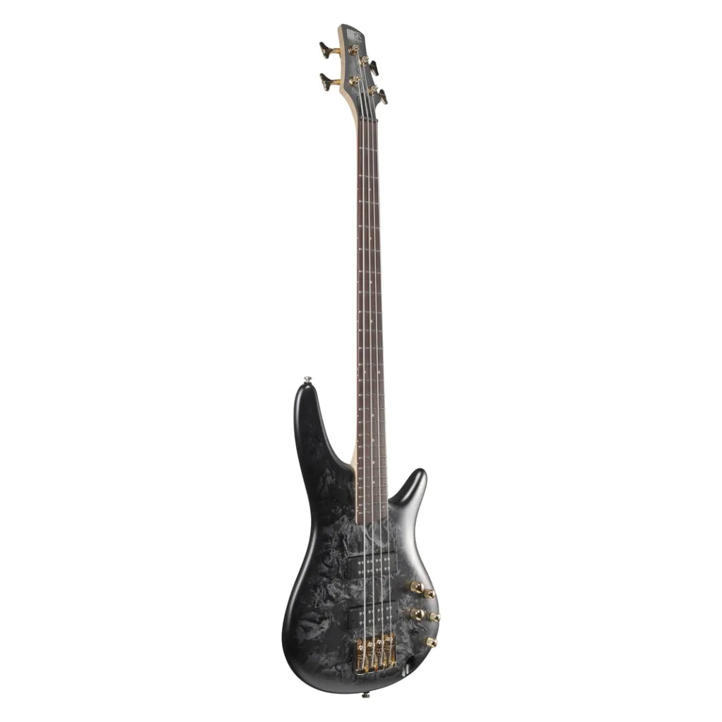 Ibanez SR300EDXBZM 4 String Electric Bass Guitar Black Ice Frozen Matte