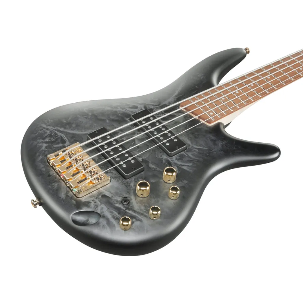 Ibanez SR305EDXBZM 5 String Electric Bass Guitar Black Ice Frozen Matte