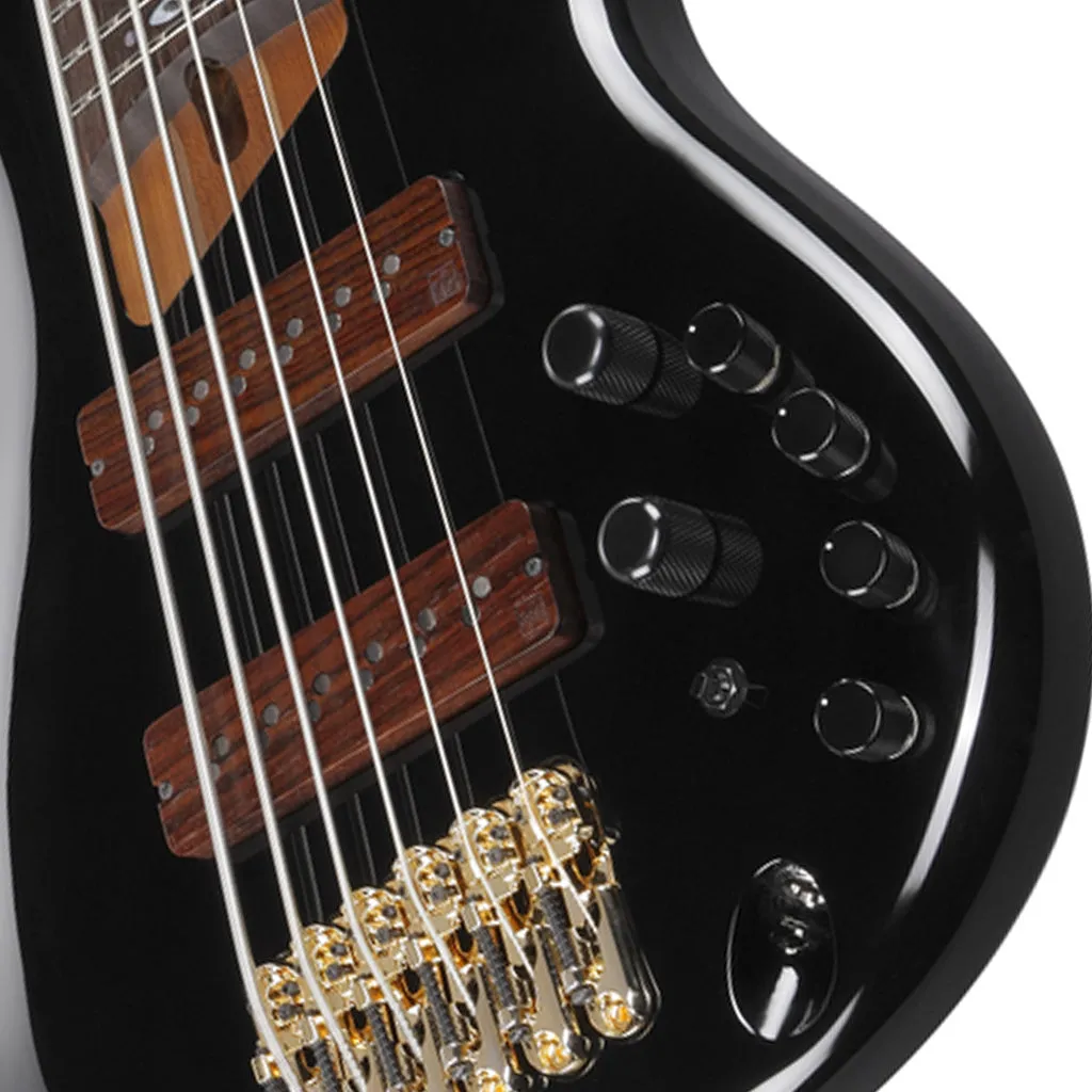 Ibanez SR3506 Prestige 6-String Bass Alder Body and Case - Black