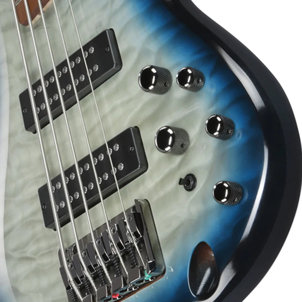 Ibanez SR405EQM Stained Cosmic Blue Starburst 5 String Electric Bass