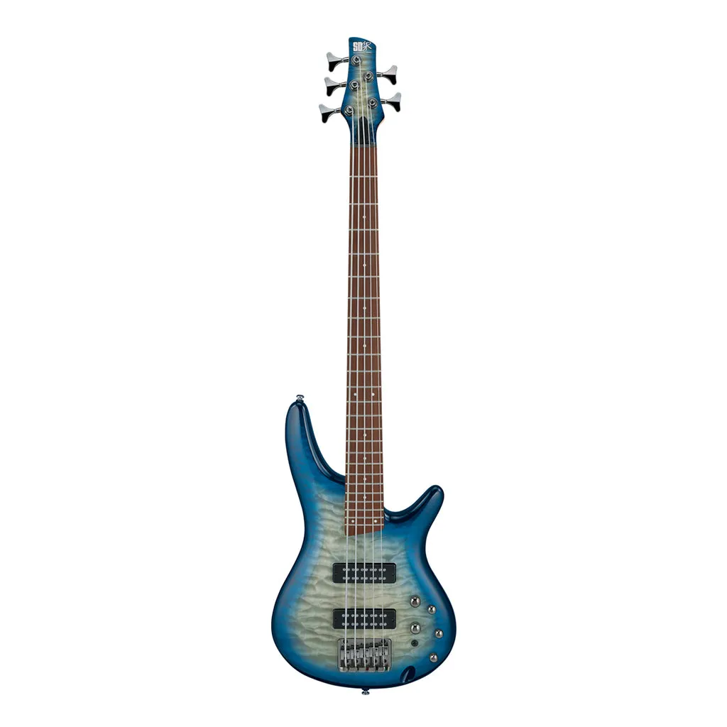 Ibanez SR405EQM Stained Cosmic Blue Starburst 5 String Electric Bass