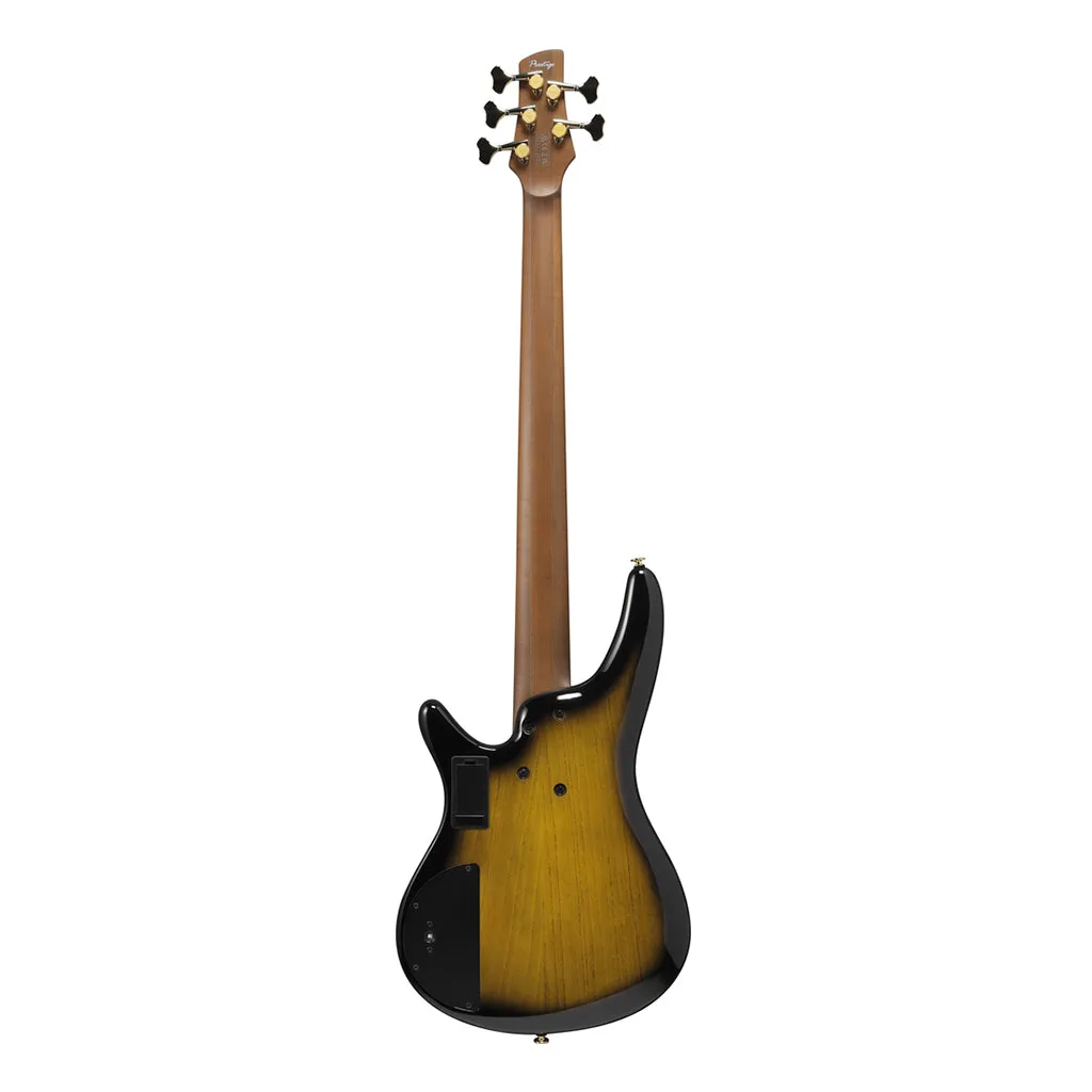 Ibanez SR4505 5-String Bass Ash Body with Roasted Maple Fretboard and Case - Desert Sunset Burst