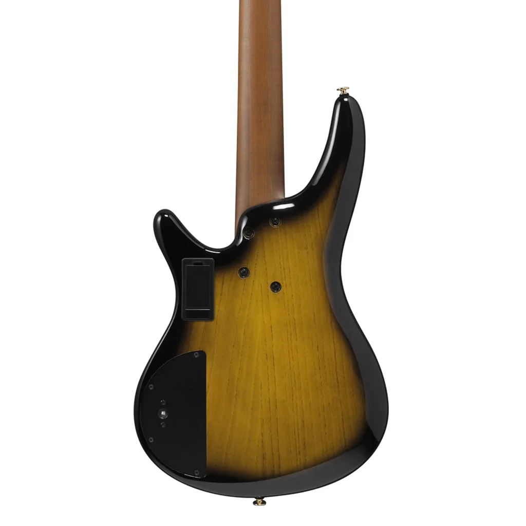 Ibanez SR4505 5-String Bass Ash Body with Roasted Maple Fretboard and Case - Desert Sunset Burst