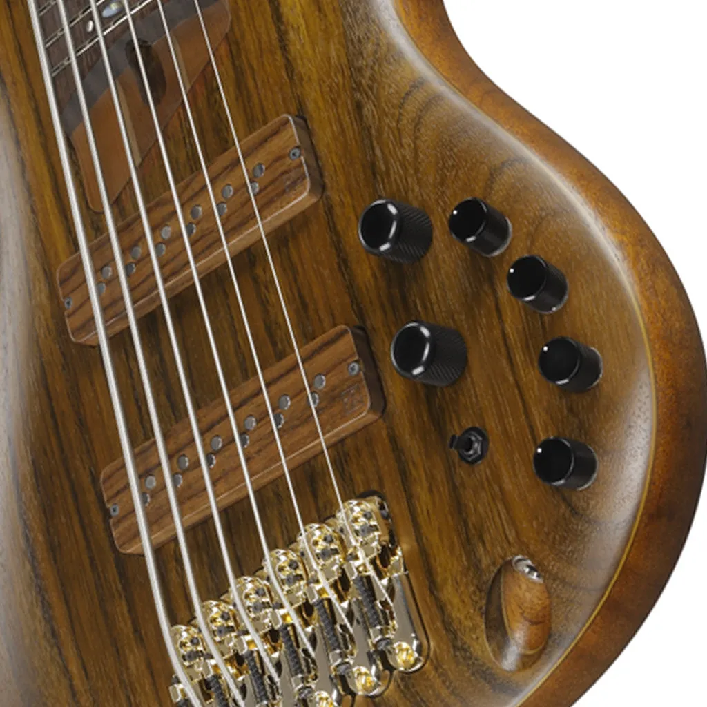 Ibanez SR5506 Prestige 6-String Bass Rosewood Fretboard and Case - Mocha Flat