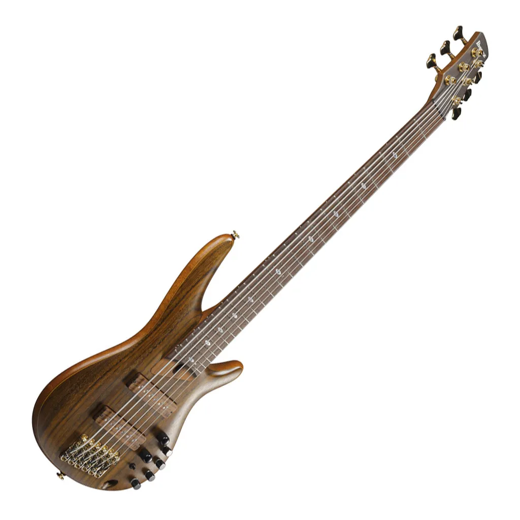 Ibanez SR5506 Prestige 6-String Bass Rosewood Fretboard and Case - Mocha Flat