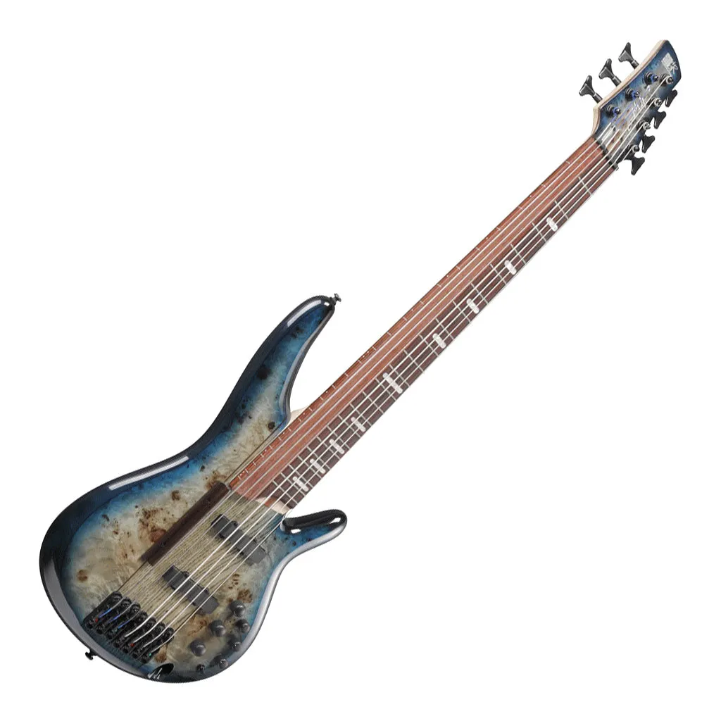 Ibanez SRAS7 Cosmic Blue Starburst 7 String 'Ashula' Electric Bass