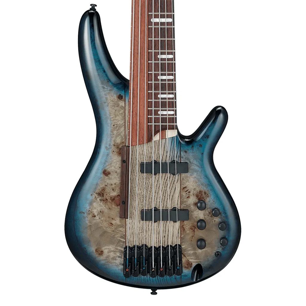 Ibanez SRAS7 Cosmic Blue Starburst 7 String 'Ashula' Electric Bass