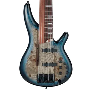 Ibanez SRAS7 Cosmic Blue Starburst 7 String 'Ashula' Electric Bass