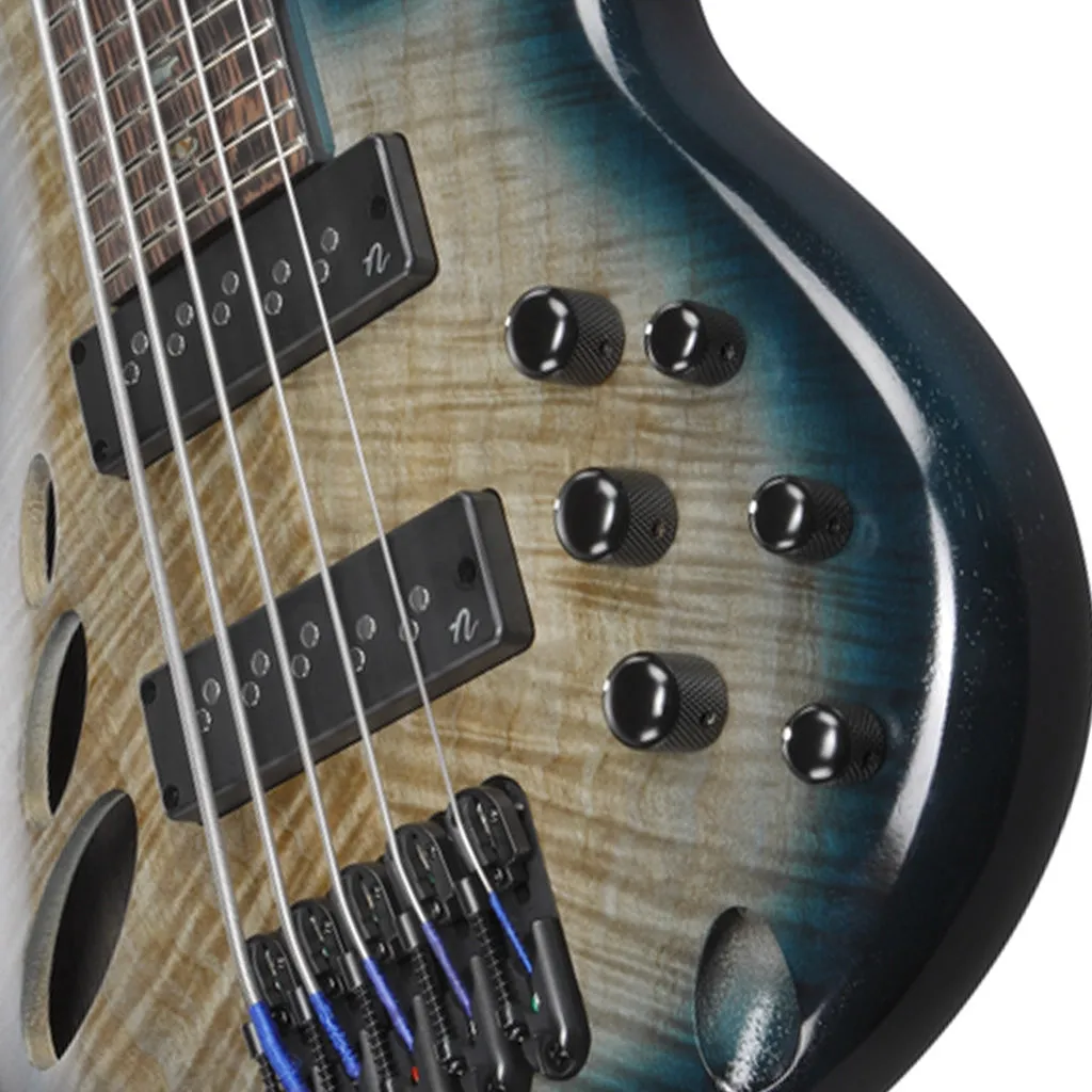Ibanez SRD905 Cosmic Blue Starburst Low Gloss 5 String Electric Bass