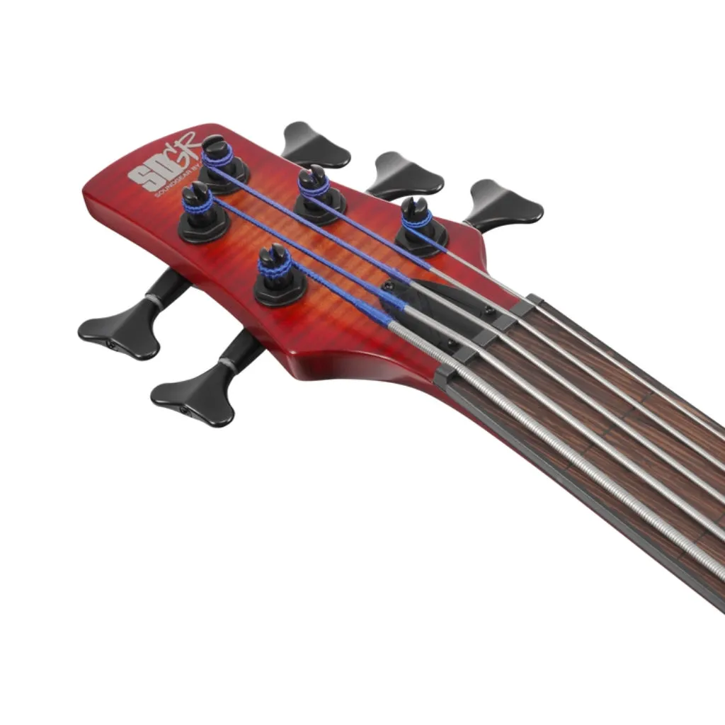 Ibanez SRD905FBTL 5 String Electric Bass Guitar Brown Topaz Burst Low Gloss