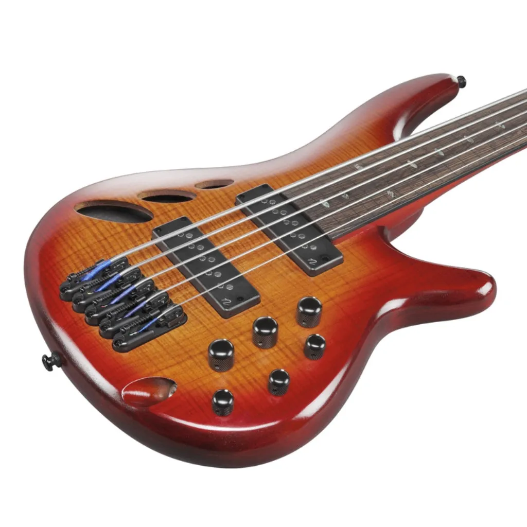 Ibanez SRD905FBTL 5 String Electric Bass Guitar Brown Topaz Burst Low Gloss