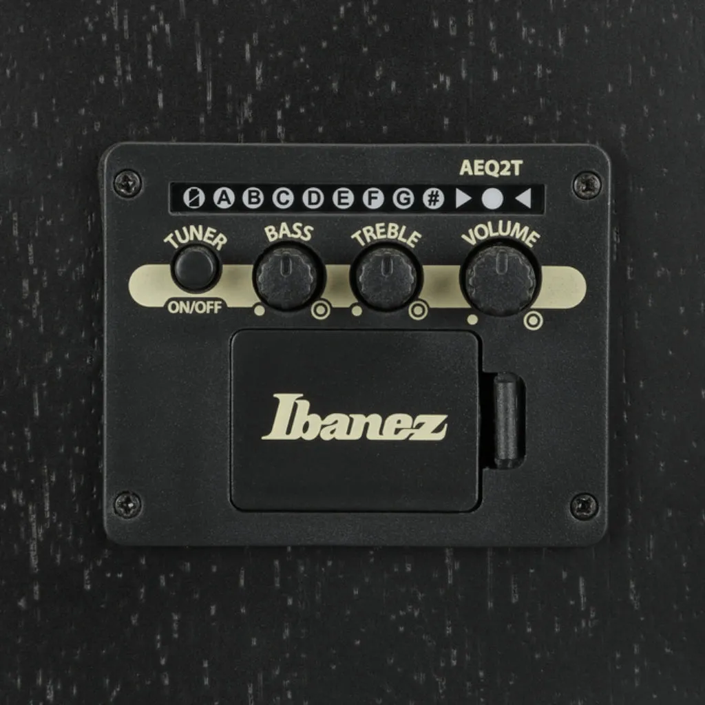 Ibanez V44CE Acoustic Guitar - Weathered Black Open Pore
