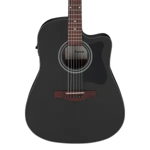 Ibanez V44CE Acoustic Guitar - Weathered Black Open Pore