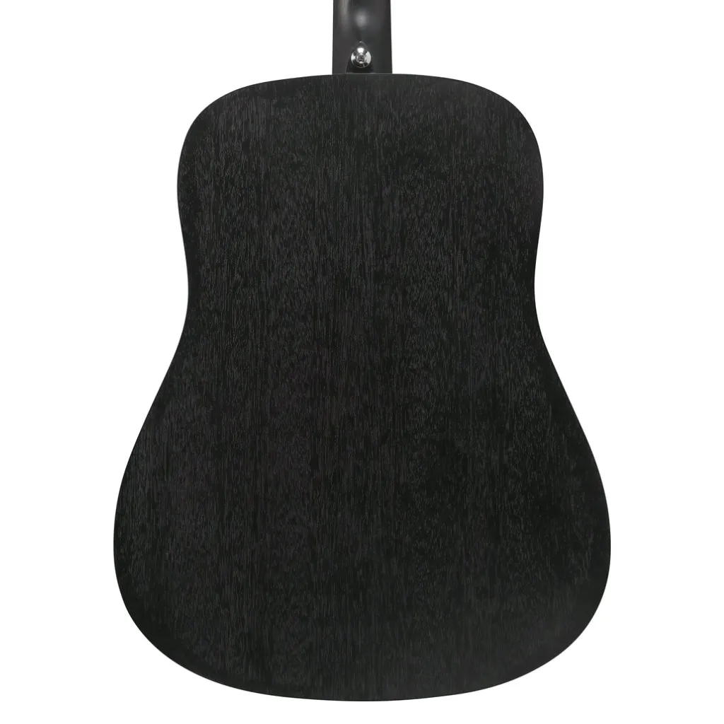 Ibanez V54NJP Acoustic Guitar with Bag - Open Pore Weathered Black