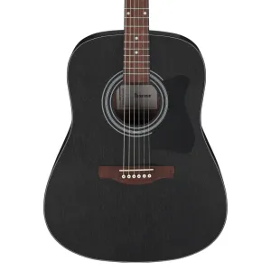 Ibanez V54NJP Acoustic Guitar with Bag - Open Pore Weathered Black