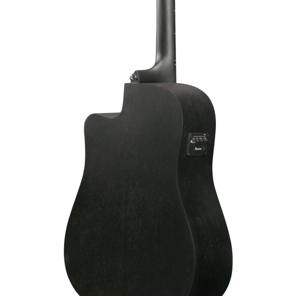 Ibanez VC44CE Acoustic Guitar - Open Pore Weathered Black
