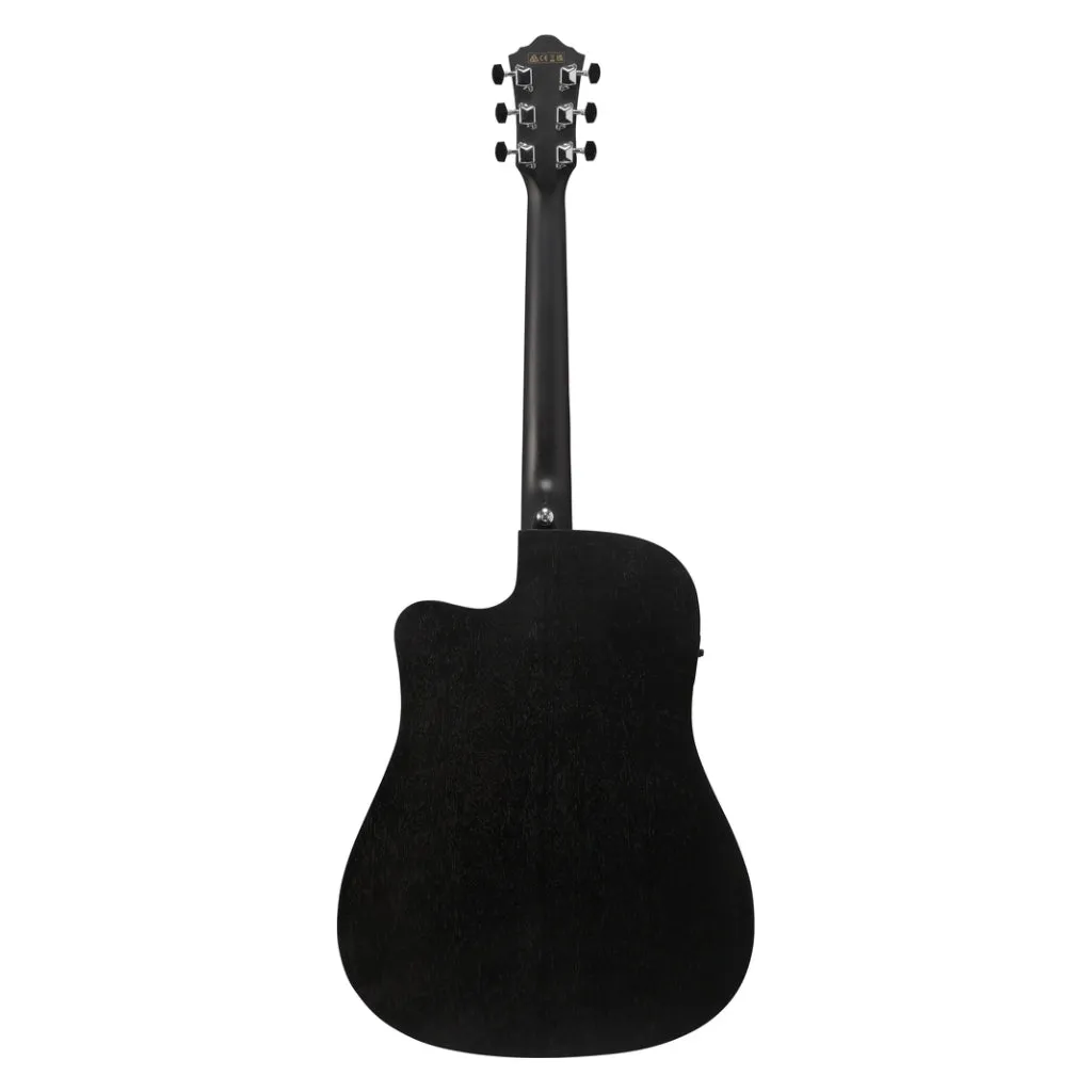 Ibanez VC44CE Acoustic Guitar - Open Pore Weathered Black