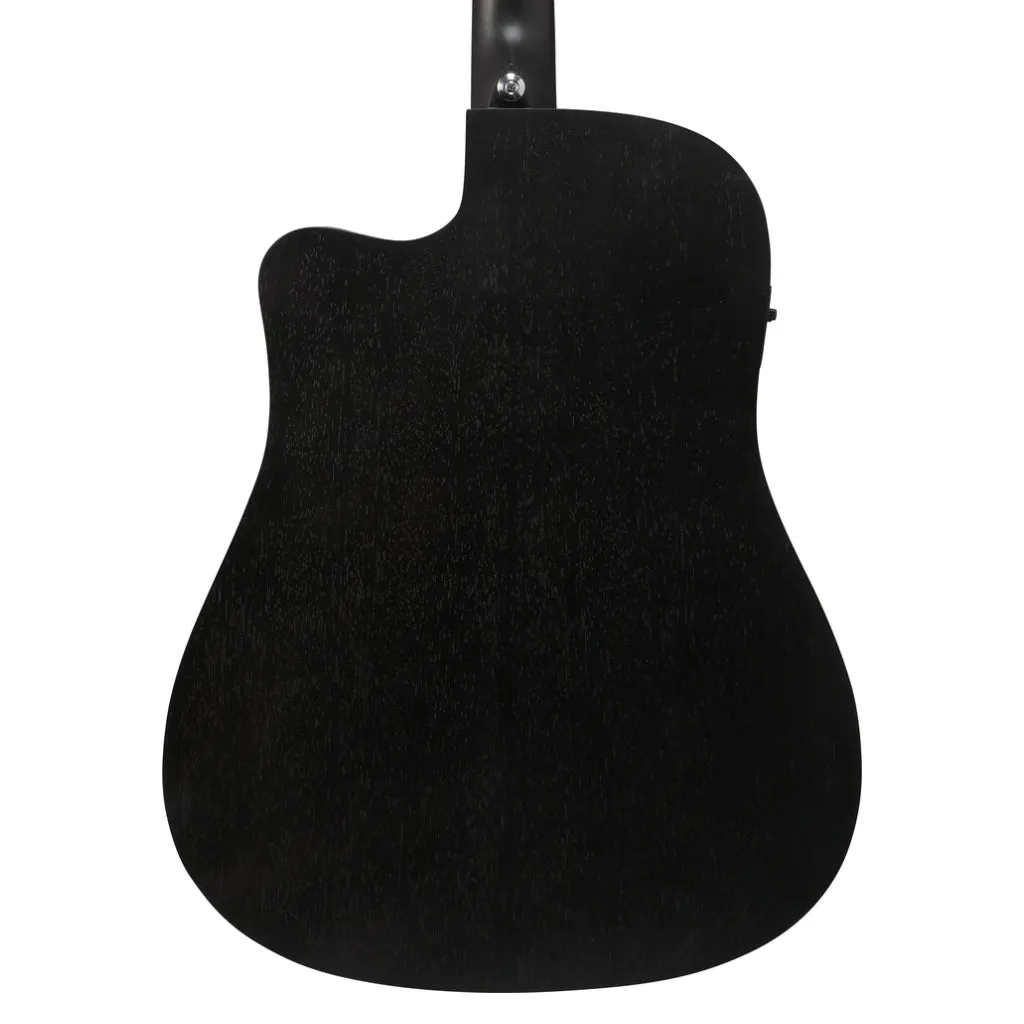 Ibanez VC44CE Acoustic Guitar - Open Pore Weathered Black