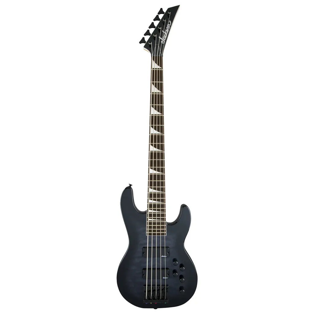 Jackson JS Series Concert Bass JS3VQ, Amaranth Fingerboard, Transparent Black Burst | Bass Guitars | 2919023585