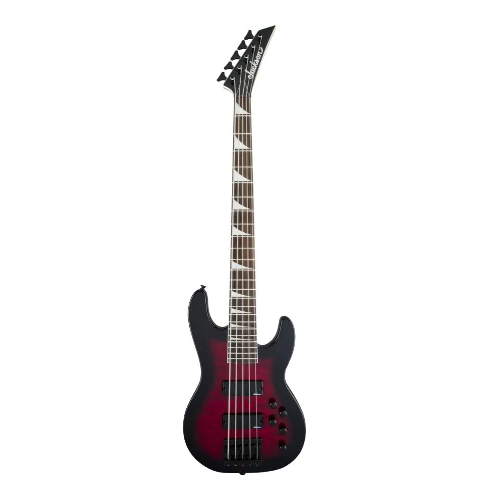 Jackson - JS Series Concert Bass JS3VQ, Amaranth Fingerboard - Transparent Red Burst | Bass Guitars | 2919021502